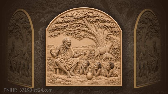 Story under acacia tree shade 3d STL model