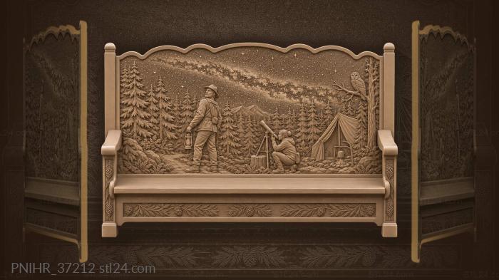 Milky way above the lantern watchman 3d STL model