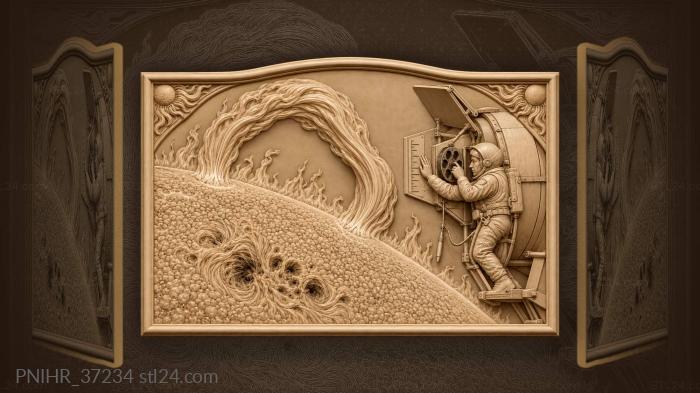 Solar flare observatory cosmic study 3d STL model