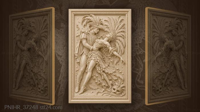 Carnival dance feather headdress romance 3d STL model