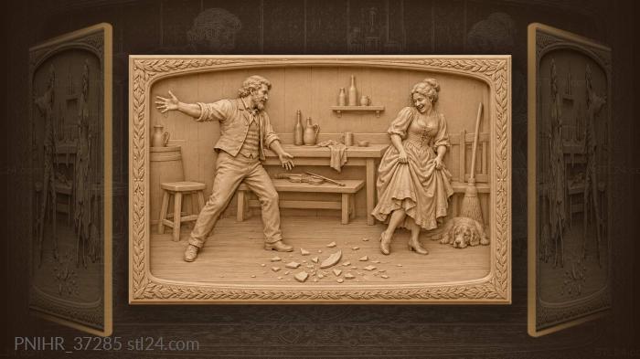 Smashing plates on the taverna floor 3d STL model