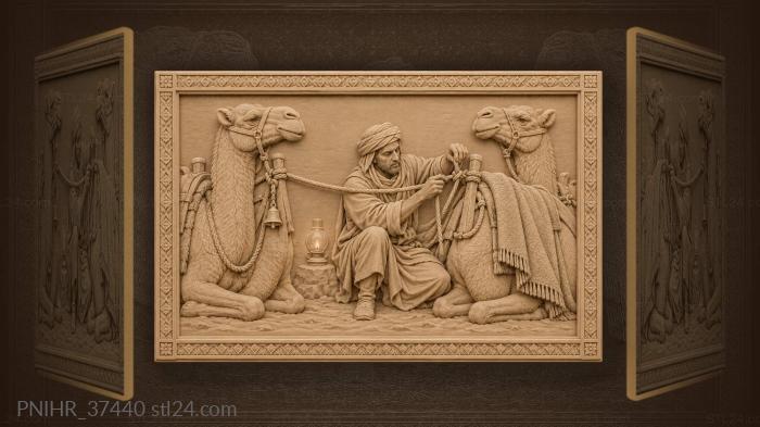 Desert camp night caravan protection 3d STL model