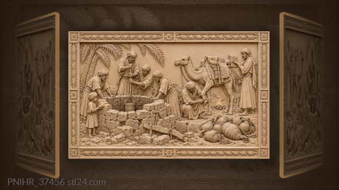 Desert caravan ancient well respite 3d STL model