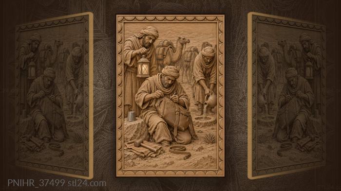 Caravan rest saddlebag repair scene 3d STL model