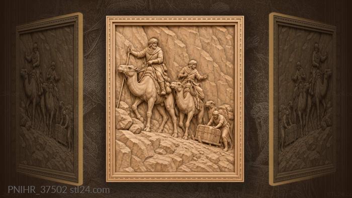 Drover tests steep mountain path with pole 3d STL model