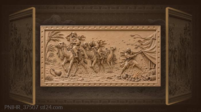 Gust tears tent canvas from caravan 3d STL model