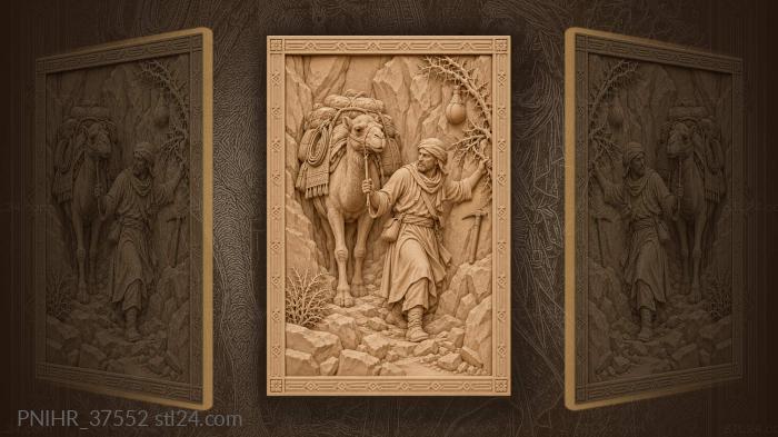 Desert caravan narrow canyon passage 3d STL model