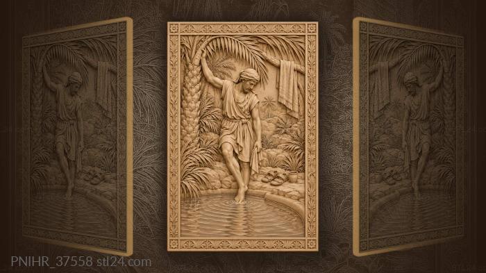 Desert rest by the water 3d STL model