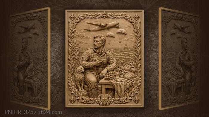 Ginger cat by a table of fruit 3d STL model