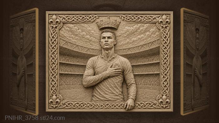 King amidst ancient stadium glory 3d STL model