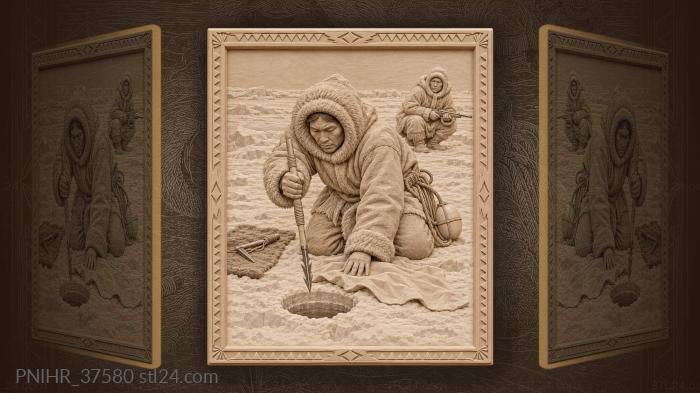 White cloth spread beside the breathing hole 3d STL model