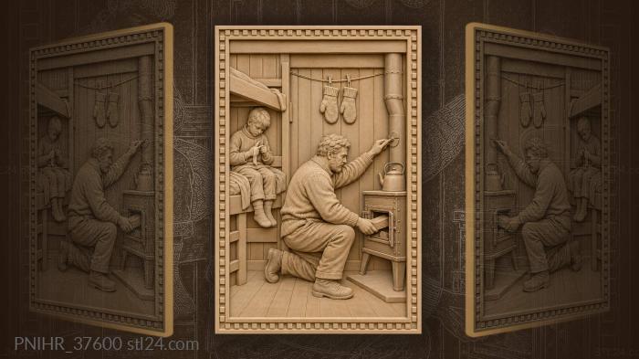 Winter warmth family comfort stove 3d STL model