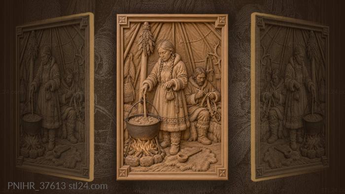 Northern life by the hearth 3d STL model