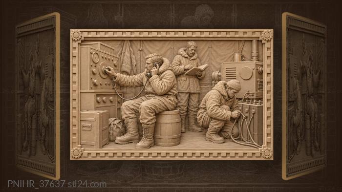 Arctic radio station busy working 3d STL model