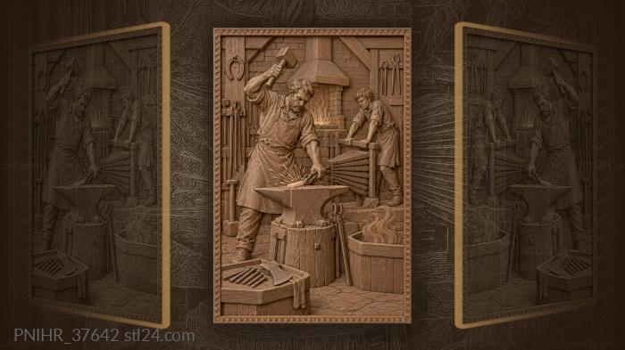Plate above the forge says strike hot 3d STL model