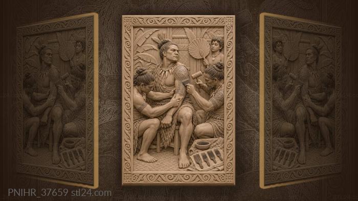 Comb marks the chief beneath the mallet 3d STL model