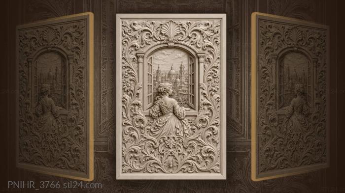 City towers domes acanthus foliage spider 3d STL model
