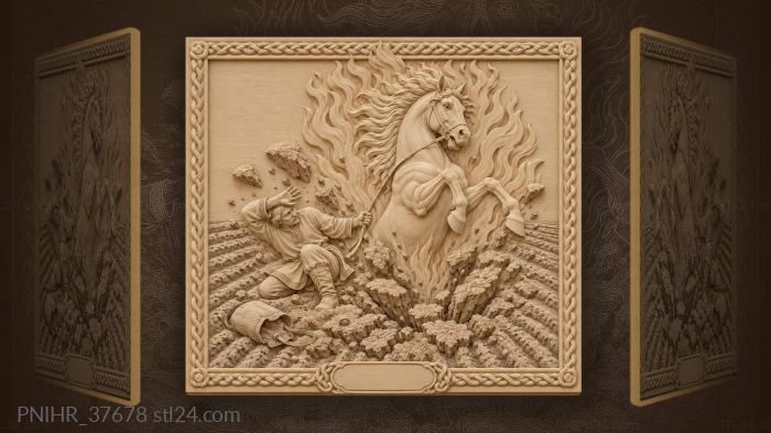 Sivka-burka magical horse rising up 3d STL model