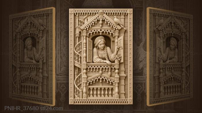 From the third tier elena lowers her braid 3d STL model