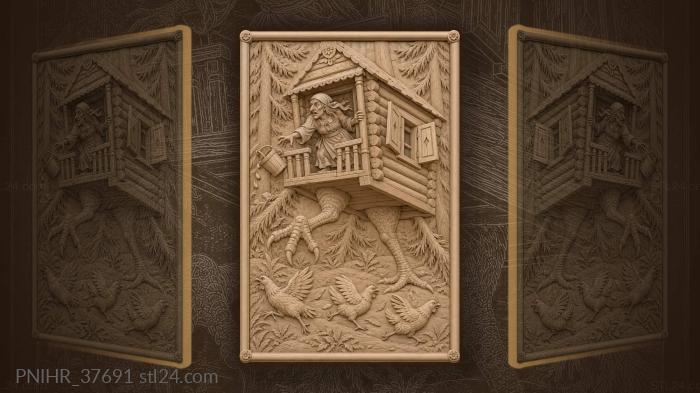 Hens scattering under the lifted claw 3d STL model