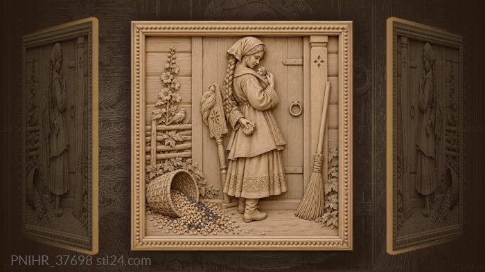 Vasilisa and the magical doll secret 3d STL model