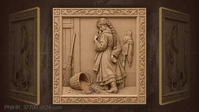 Vasilisa the beautiful secret whisper 3d STL model