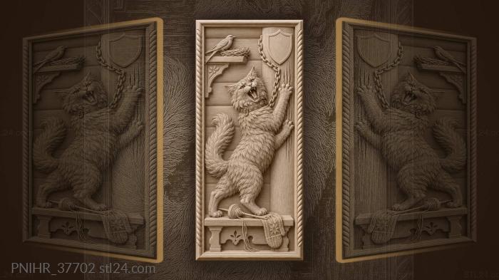 Bayun the cat storyteller yawns 3d STL model