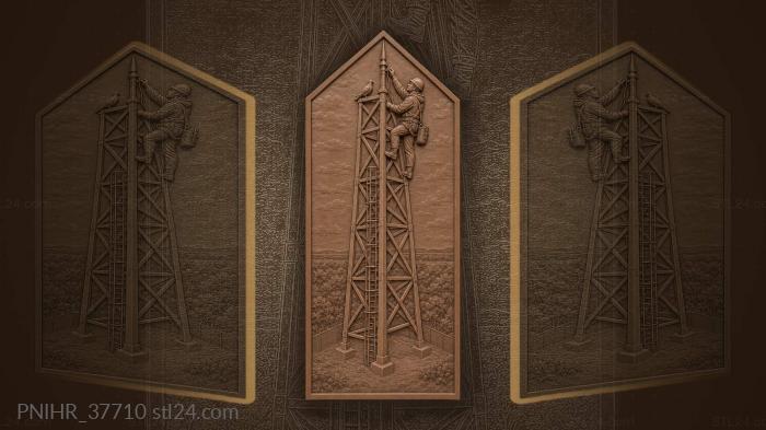 Towerhand fastens the conductor against the gale 3d STL model