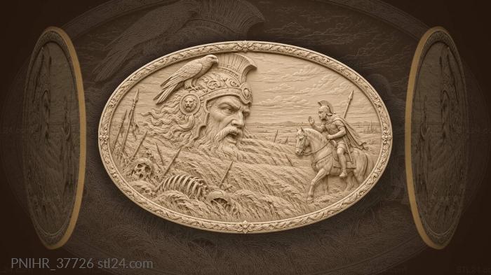 Listening rider giant’s prophetic head 3d STL model