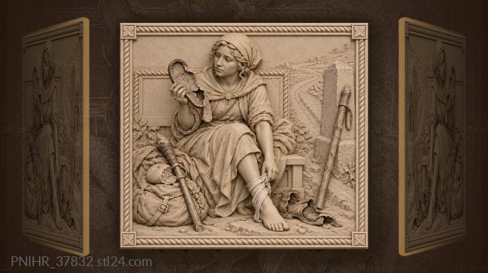Weary traveler broken roadside rest 3d STL model