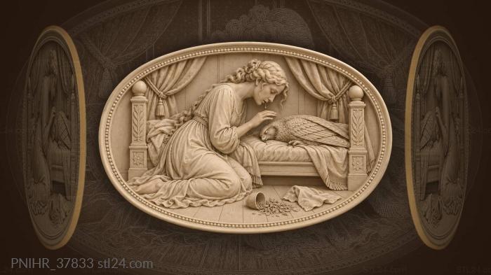 Falcon’s slumber maiden’s gentle grief 3d STL model