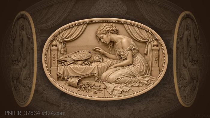 Falcon’s slumber maiden’s sorrowful vigil 3d STL model