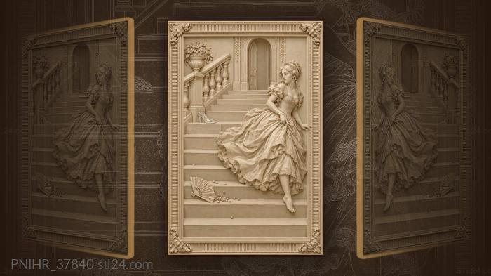 Forgotten slipper on grand staircase 3d STL model