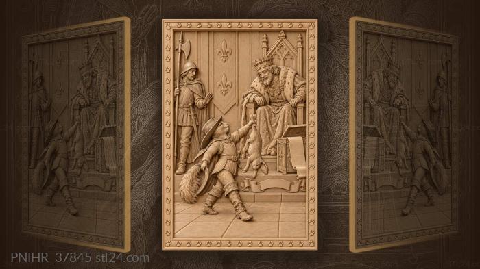 Ribbon under the throne names the marquis 3d STL model