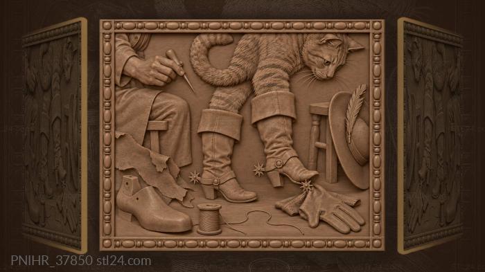 Boots, cat paws, cobblers craft 3d STL model