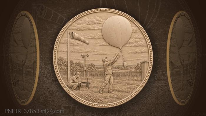 Balloon launch from weather station 3d STL model