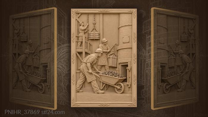 Foundry hustle coke and limestone 3d STL model