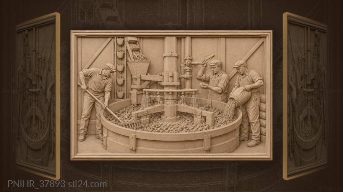 Adding water to muller through spray bar 3d STL model