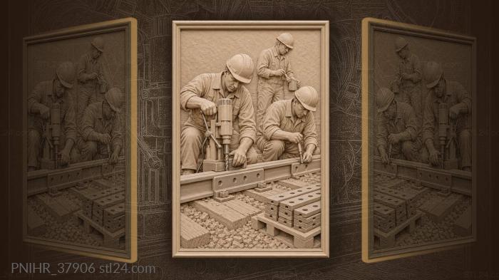 Drilling bolt holes with magnetic drill 3d STL model