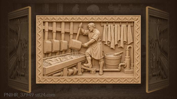 Fuller lifting mallets wet cloth 3d STL model