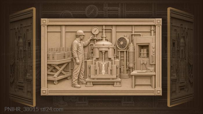 Adjusting pressure on the machine 3d STL model