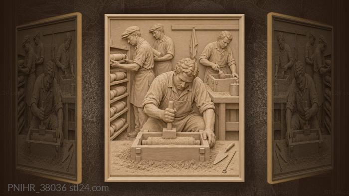 Core making in the foundry 3d STL model