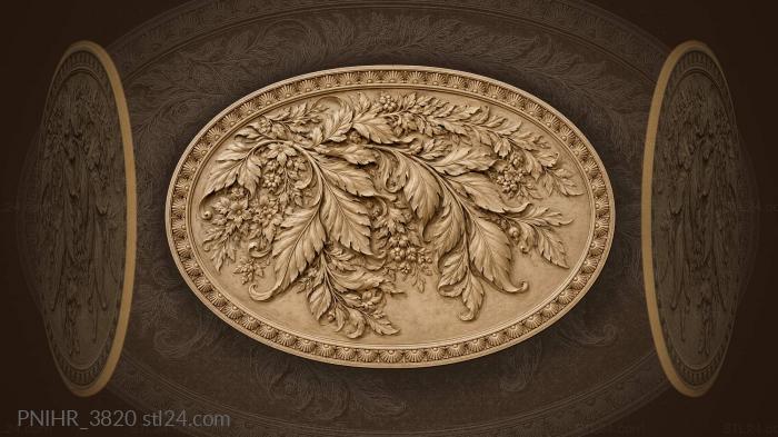 Leaves cascading downward in a stream 3d STL model