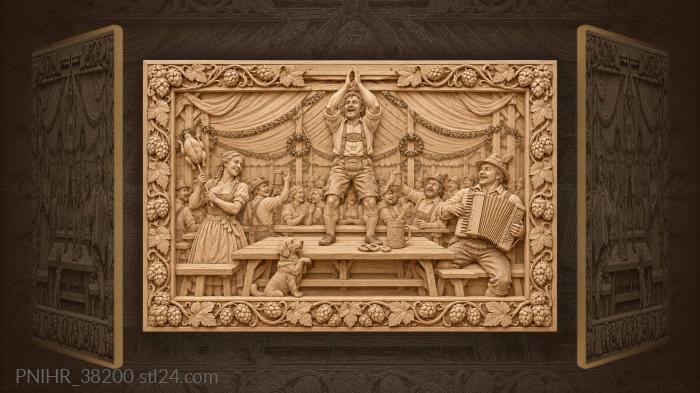 Bavarian feast joyful celebration merriment 3d STL model
