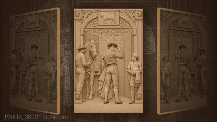 Bullfighting novice preparing for the show 3d STL model