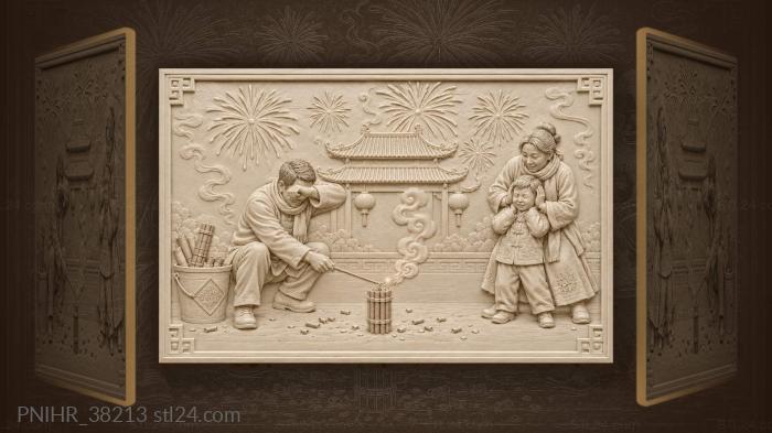 Chinese new year festive celebration 3d STL model