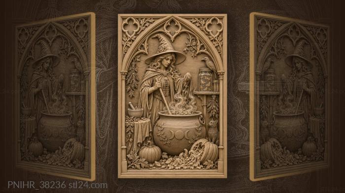 Witch’s brew and herbal magic 3d STL model