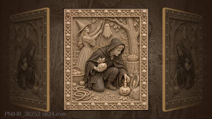 Halloween night mysterious candle ritual 3d STL model