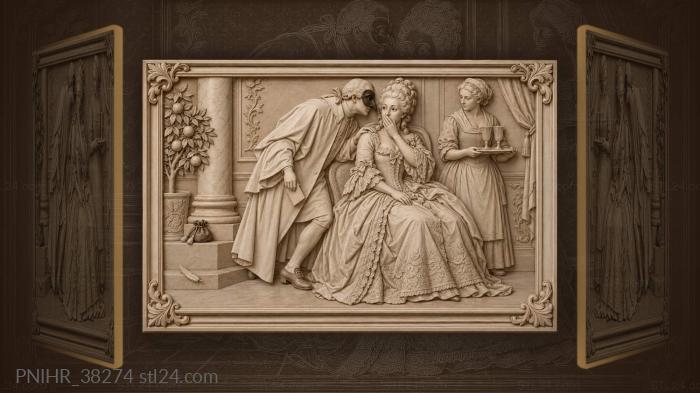 Secret whisper venetian intrigue romance 3d STL model