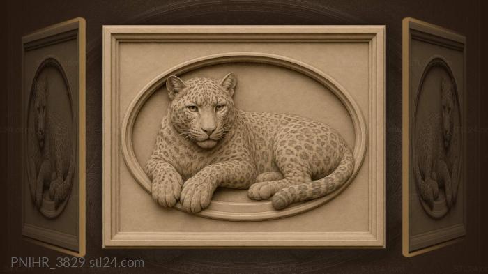 Reclining cat drapes paws over the rim 3d STL model